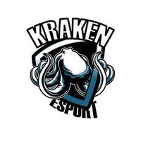 octopus esport logo illustratie vector ontwerp