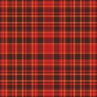 tartan geruit patroon met textuur en warme kleur. vector