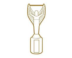 oude trofee fifa wereldbeker mondial kampioen symbool goud ontwerp abstracte illustratie vector