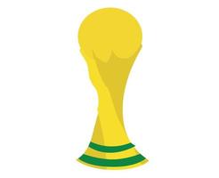 trofee fifa wereldbeker logo symbool mondiaal kampioen goud ontwerp vector abstract