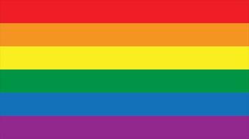 regenboogtrotsvlag van lgbt-organisatie. lesbische, homoseksuele, biseksuele, transgender vlag - vector