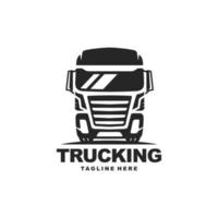 vrachtwagen logo ontwerp vector. vrachtwagen levering logo vector