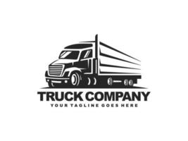 vrachtwagen logo ontwerp vector. vrachtwagen levering logo vector