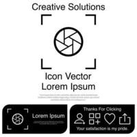 autofocus camerapictogram eps 10 vector