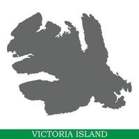 hoge kwaliteit kaart van iisland vector