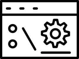 opdrachtregel vector lijn icoon