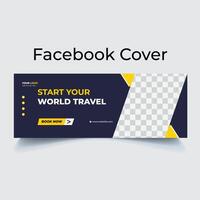 reizend facebook omslagontwerp vector