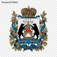 embleem van de provincie van rusland vector