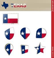 texas vlag set, vlag set vector