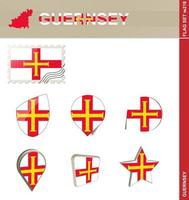 Guernsey-vlaggenset, vlaggenset vector