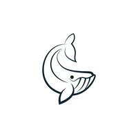 walvis pictogram logo illustratie sjabloon vector