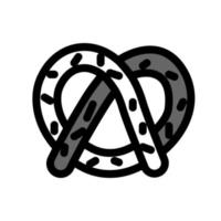 illustratie vectorafbeelding van pretzel icon vector