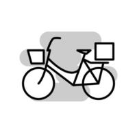 illustratie vectorafbeelding van fiets icon vector