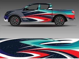 auto wrap sticker graphics. abstracte adelaarsstreep grunge race- en sportachtergrond voor racekleuren of dagelijks gebruik auto vinyl sticker vector