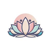 lotus illustratie logo vector gratis vector