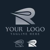 r monogram logo gratis vector