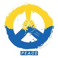 bid voor vrede conflig oekraïne rusland vector