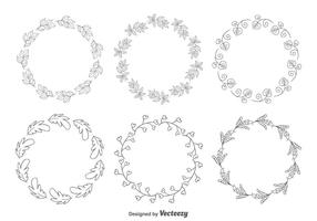 Decoratieve Bloemen Frames vector