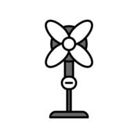 illustratie vectorafbeelding van stand fan icon vector