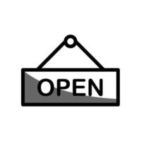 illustratie vectorafbeelding van open tag icon vector