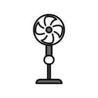 illustratie vectorafbeelding van stand fan icon vector