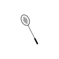 badminton vector sjabloon pictogram ontwerp illustratie