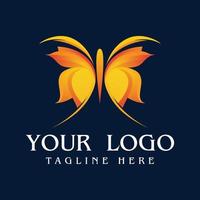 geweldig vlinder logo concept gratis vector