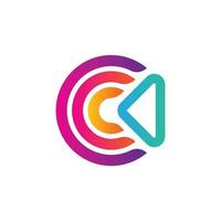 c letter logo-ontwerp voor identiteitszaken en app vector