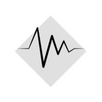 illustratie vectorafbeelding van hart pulse icon vector