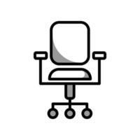 illustratie vectorafbeelding van bureaustoel icon vector