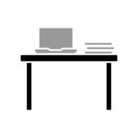 illustratie vectorafbeelding van office table icon vector