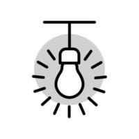 illustratie vectorafbeelding van bulb lamp icon vector