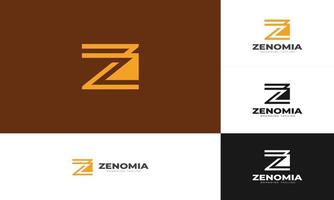 z brief abstracte monogram vector logo conceptontwerp. moderne, elegante en luxe stijl