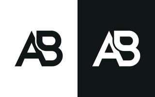 letter ab of ba logo-ontwerp. ab of ba logo pictogram vector ontwerp gratis vector bestand.