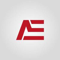 letter ae of ea logo ontwerp gratis vector bestand.