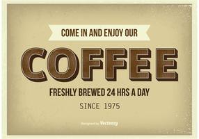 Het vintage Poster van de Koffie vector