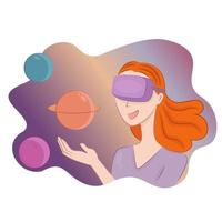 metaverse en vr sport illustratie concept vector