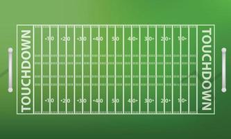 bovenaanzicht american football veld concept achtergrond, realistische stijl vector