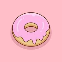 handgetekende donuts cake illustratie vector