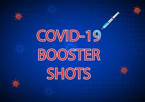 concept idee covid-19 vaccin boosters kunnen de bescherming, vectorillustratie verder verbeteren of herstellen vector