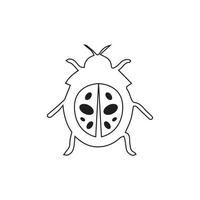 bug vector illustratie pictogram ontwerpsjabloon