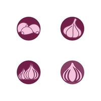 knoflook vector pictogram illustratie ontwerpsjabloon