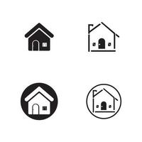 huis vector pictogram illustratie ontwerpsjabloon