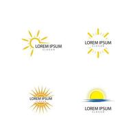 zon vector illustratie pictogram logo sjabloonontwerp