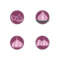 knoflook vector pictogram illustratie ontwerpsjabloon