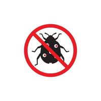 bug vector illustratie pictogram ontwerpsjabloon