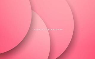 abstracte roze cirkel overlappende laag achtergrond vector