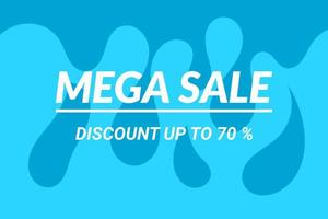 mega sale korting tot 70 vector