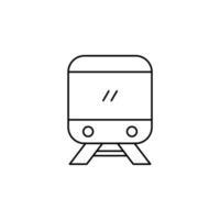 trein, locomotief, vervoer dunne lijn vector illustratie logo pictogrammalplaatje. geschikt voor vele doeleinden.