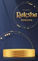 raksha bandhan 3d podium ronde podiumstijl voor het Indiase festival